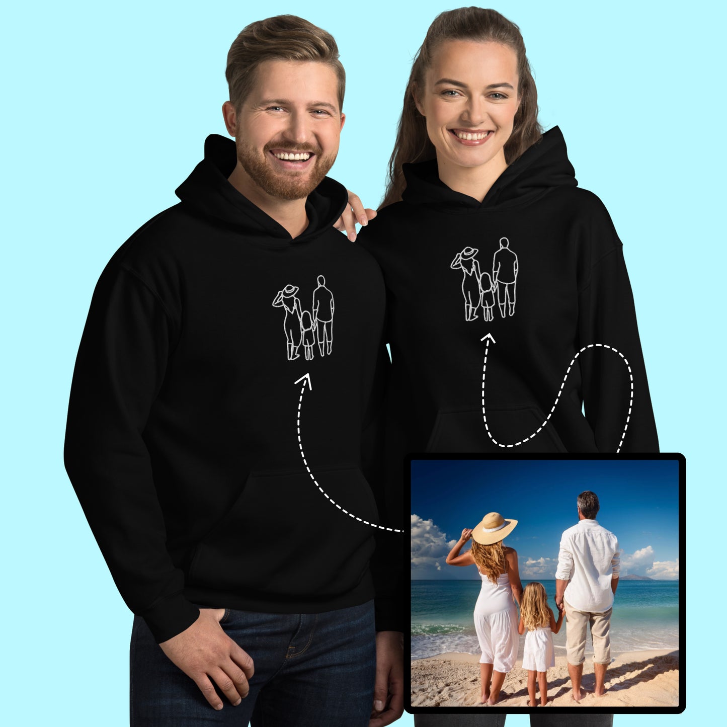 Custom Embroidered Unisex Hoodie